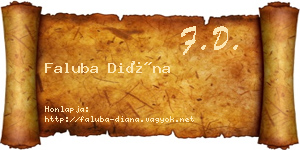 Faluba Diána névjegykártya